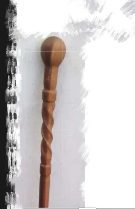 1 WALKING STICK Black wood Barley twist Look at my Buy Now items No Waiting