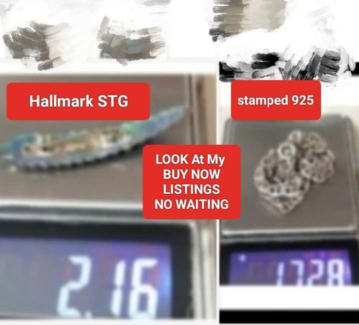 Hallmark 925 Silver chain+ Brooch STG  2 gramsLook at my Buy Now listings No Waiting