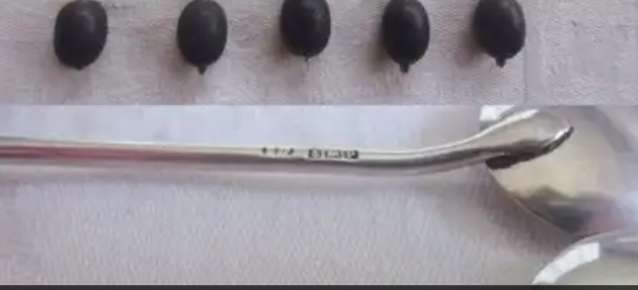 Antique 1939 STERLING SILVER - 5 set coffee bean top Spoons  hallmarked all one bid