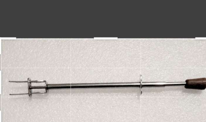 Spring loaded Pickle olive Fork- wood handle LOOK At My BUY NOW listings NO WAITING