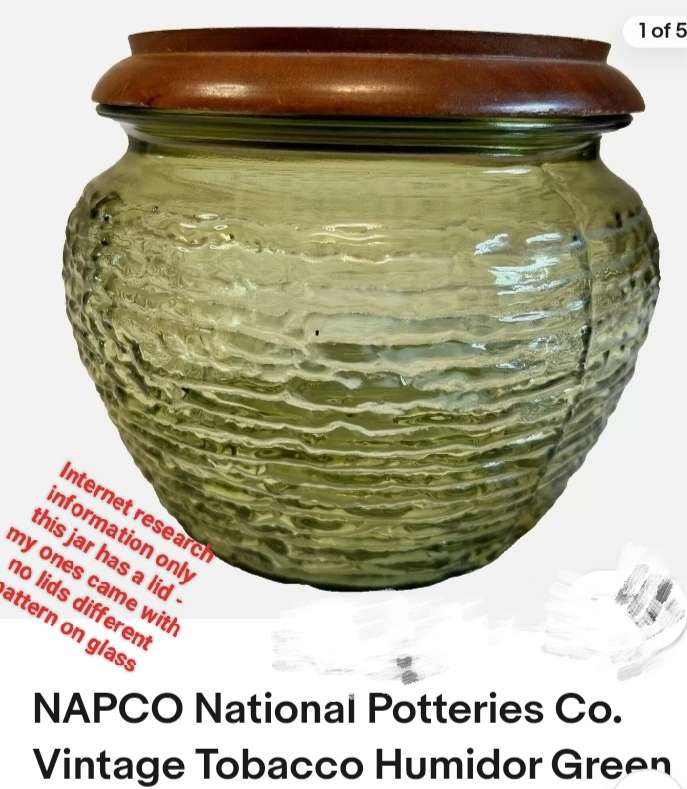 2 1960 NAPCO Glass Clevland O USA Vases  Swirl pattern LOOK At My BUY NOW Listings NO WAITING