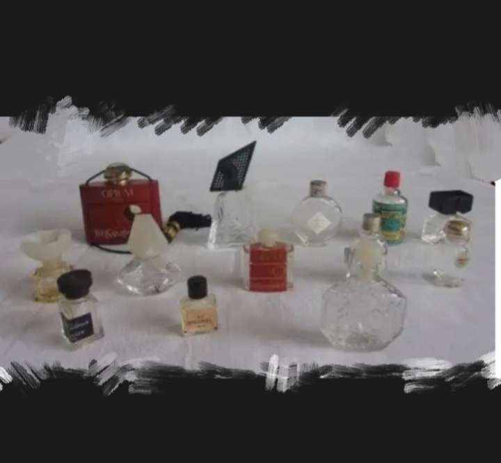 Collectibles 13 SCENT miniature Bottles empty+History LOOK at My BUY NOW listings NO WAITING