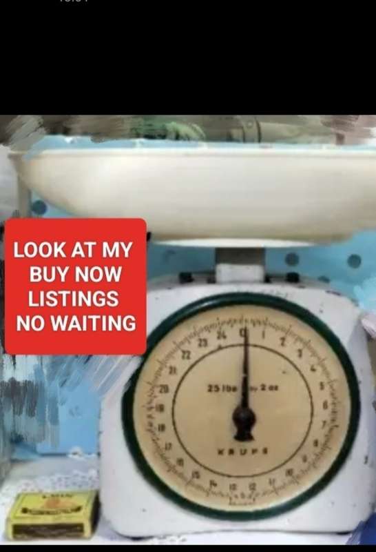 1 Krups Enamel Scale Metal has plastic bowl top