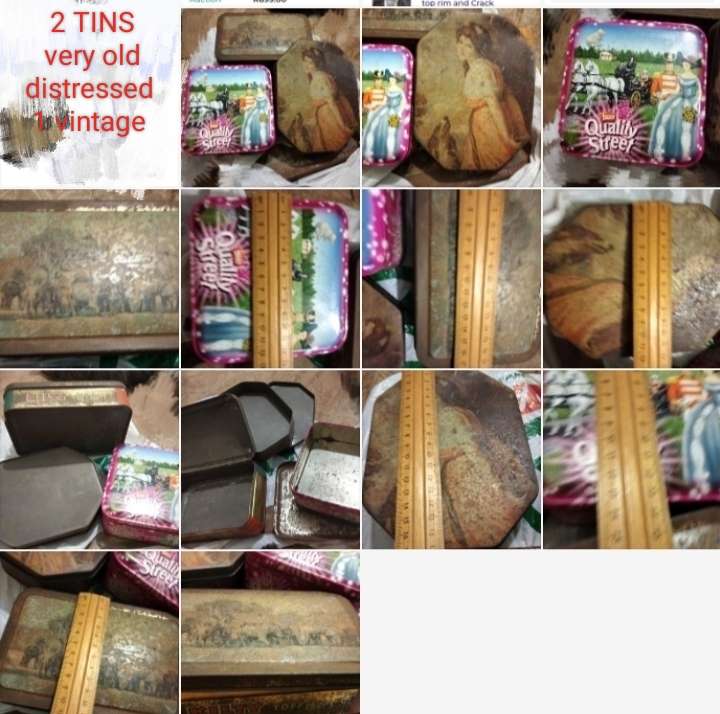 3  TINS 1 modern Quality street sweets +2 old 1 KILTY Toffies LOOK At My BUY NOW listings NO WAITING