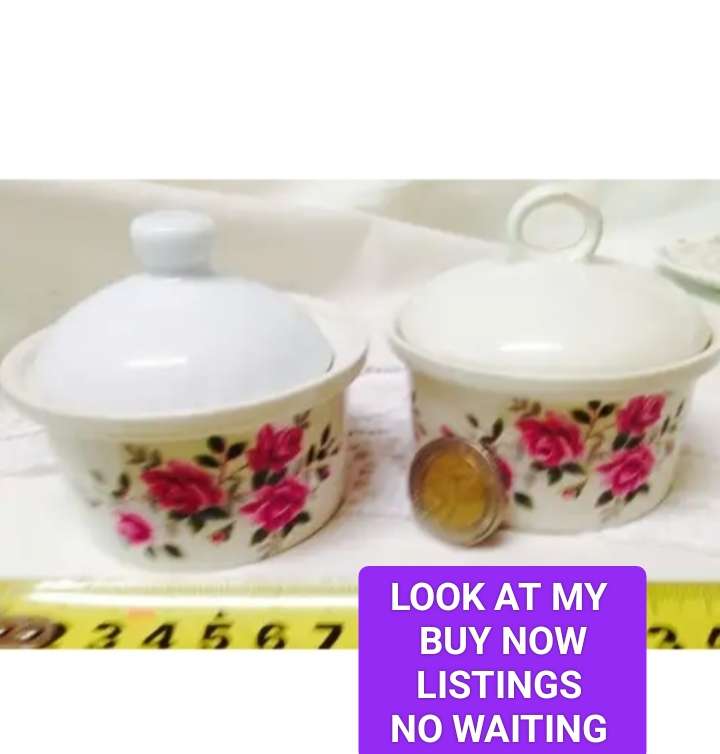2 Bowls + 2 lids not original WEDGEWOOD - CHINTZ - Pink  ROSES  ENGLAND