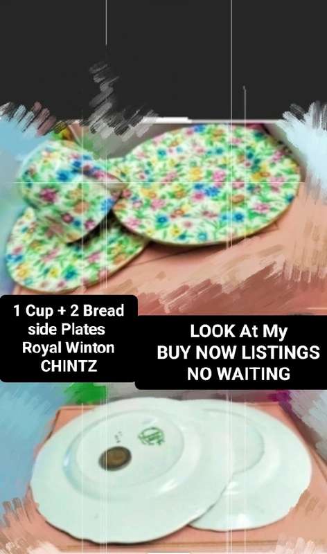3 Royal Winton KEW Chintz-1 Cup 2 Cake/bread Side plates LOOK At My BUY NOW LISTINGS NO WAITING