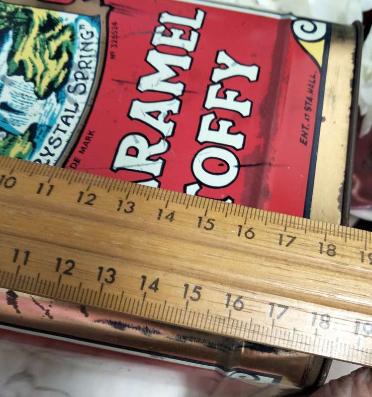 Vintage TIN SLADE Caramel Toffy tin LOOK At All My BUY NOW LISTINGS NO WAITING