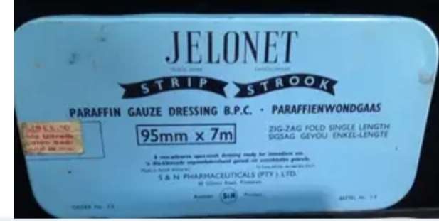 Jelonet Tin - paraffin gauze -Empty +odds