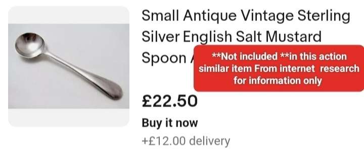 4 Antique STERLING SILVER Serving flatware LOOK AT MY BUY NOW LISTINGS NO WAITING