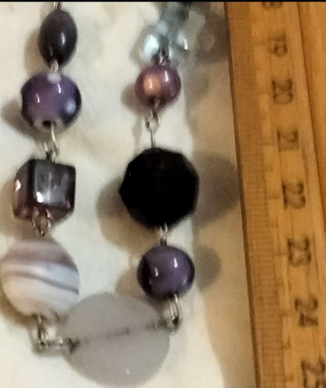 NECKLACE 3 Munano -1 WEDDING Cake -1 lampwork glass-1 Art glass All 1 Bid