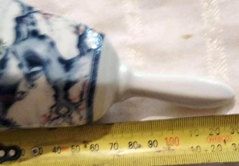 Bell Porcelain+Clanger design Oriental Tree blossom Birds mountains LOOK at my BUY NOW-NO WAITING