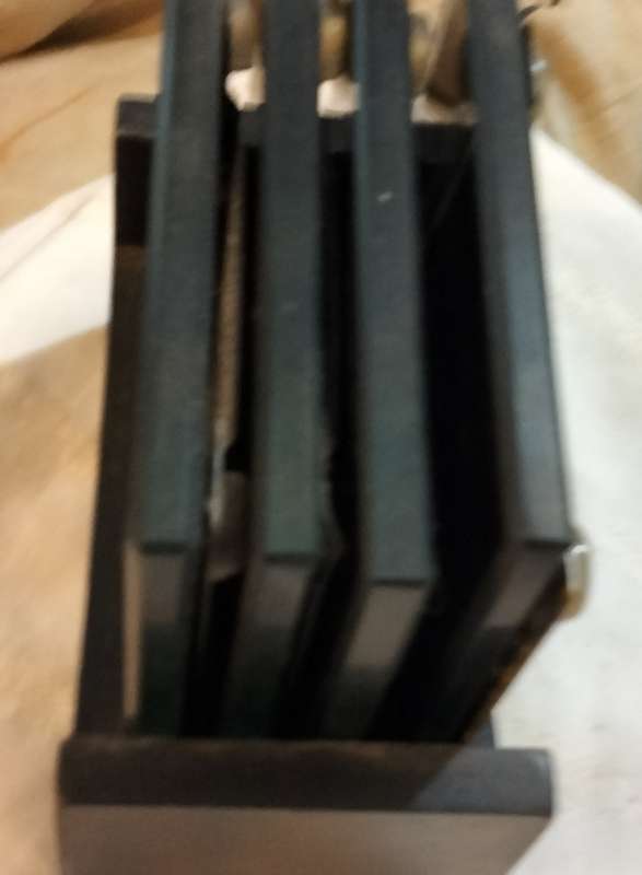 Coasters 4 mirror Drip Coasters+Stand-WoodLOOK at my BUY NOW listings NO WAITING Waiting
