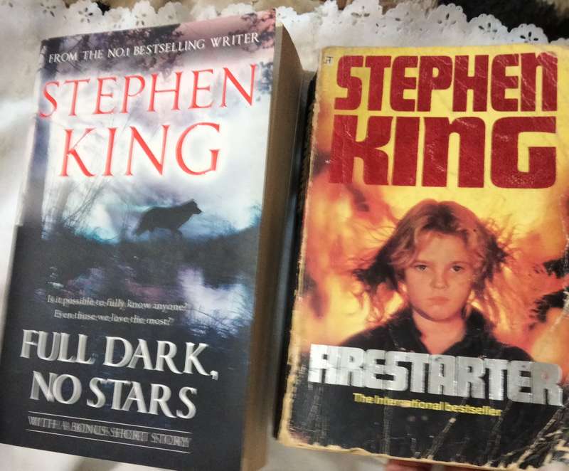 Stephen King Short stories Full Dark No Stars+ bonus story PB 2011+FIRESTART 1989Pre-owned softcover