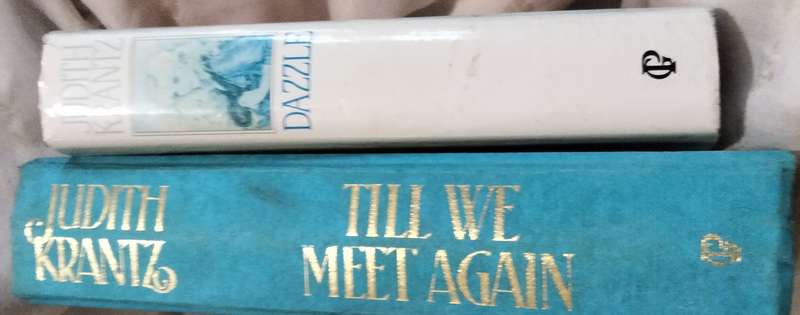 2 Books JUDITH KRANTZ -DAZZLE + Till We Meet AgainPB hardcover Pre-owned