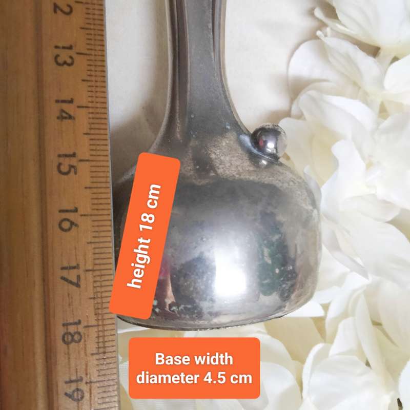 3 Plated 2 EPNS bells+ Clangers +Plated Art Deco bud Vase  LOOK At My BUY NOW LISTINGS NO WAITING