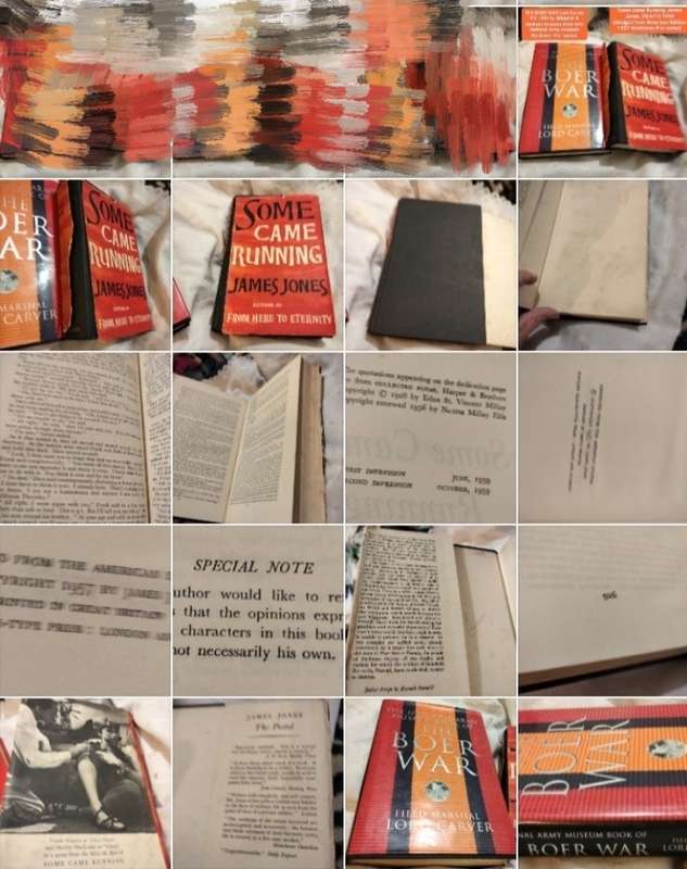 2 Books The Boer War Field Marshal Lord Carver(NAMB) + Some Came Running James hard cover Pre-owned