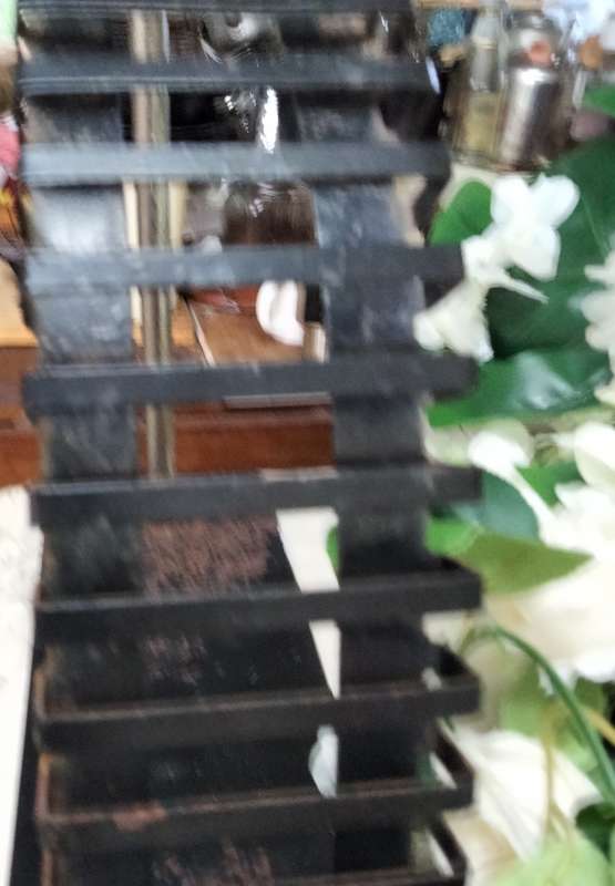 ART DECO Style Retro  CD holder storage 24 slots has rust LOOK at my BUY NOW listings NO WAITING