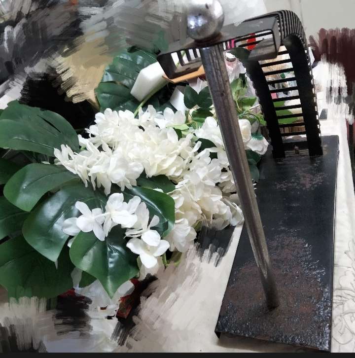 ART DECO Style Retro  CD holder storage 24 slots has rust LOOK at my BUY NOW listings NO WAITING