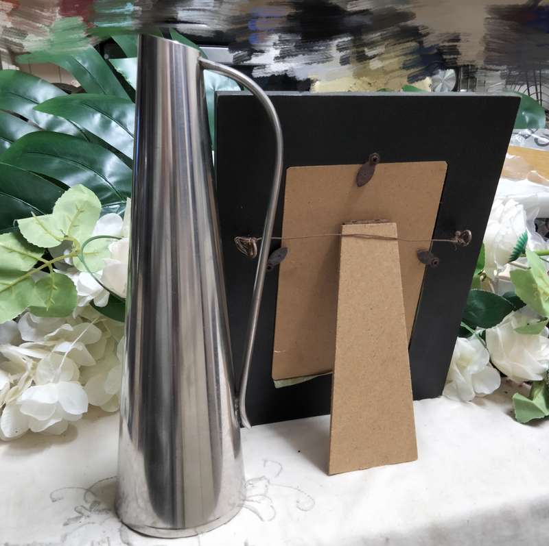 Art Deco style Jug Sweden GABIS Stainless+Frame-Mirror+Mop 2 ALL 1 BID LOOK AtMy BUY NOW NO WAITING
