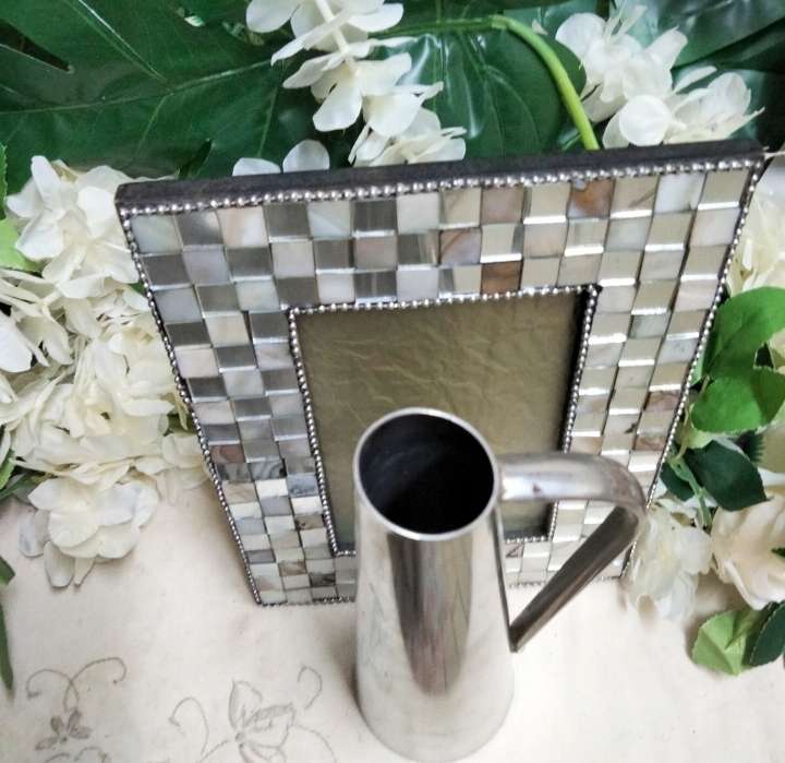 Art Deco style Jug Sweden GABIS Stainless+Frame-Mirror+Mop 2 ALL 1 BID LOOK AtMy BUY NOW NO WAITING