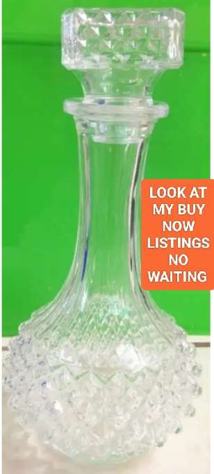 Decanter +stopper - Crystal d Arq  LOOK AT MY BUY NOW LISTINGS NO WAITING