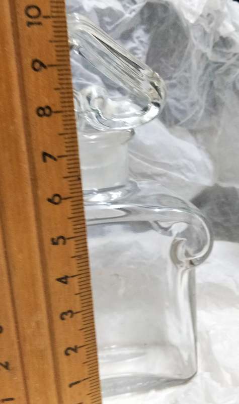 French Baccarat Style Crystal flacon GUERLAIN +Couer heart stopperLOOK atMy BUY NOW-NO WAITING