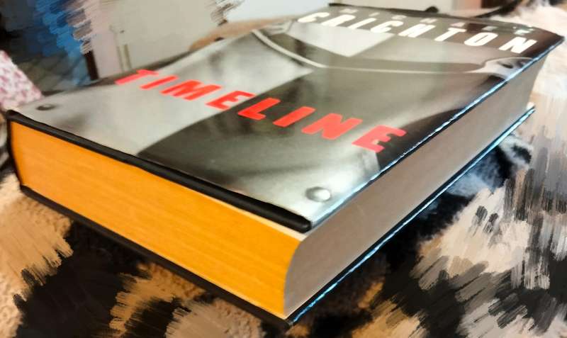 Book TIMELINE Michaebook Crichton PB1999 hardcover Pre-owned Pages 443 LOOK At My BUY NOW-NO WAITING