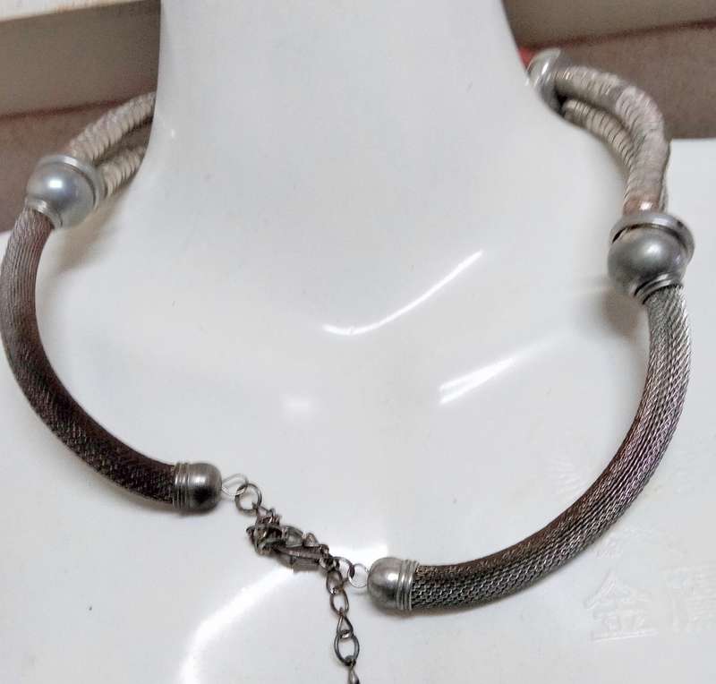 Necklace Necklace Xtra Lage -Ceramic+ Crystal Spacers LOOK At My BUY NOW  NO WAITING