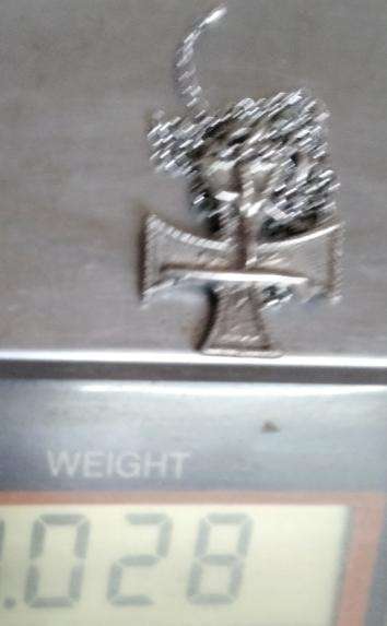 Pendant on Neck Chain 1960 figural Surfer on Maltese Cross 60- ED-big Daddy -ROTH Artist