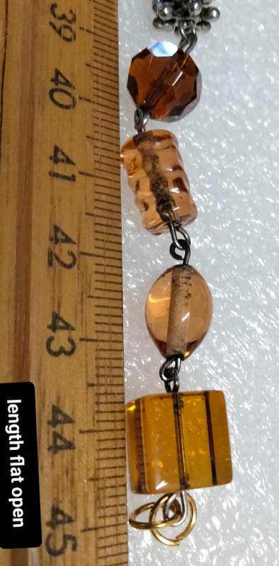 NECKLACE  MURANO Italian - WEDDING CAKE- handcrafted lampwork glass Vintage + other mix