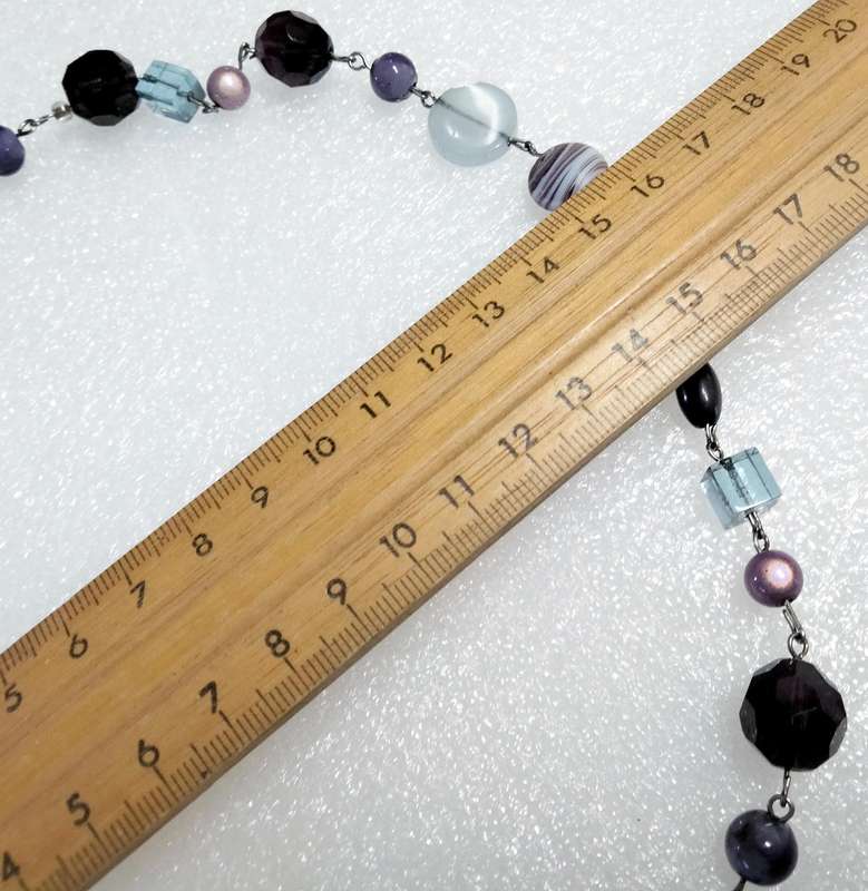 NECKLACE  MURANO Italian -  ART GLASS - handcrafted lampwork glass Vintage + other mix