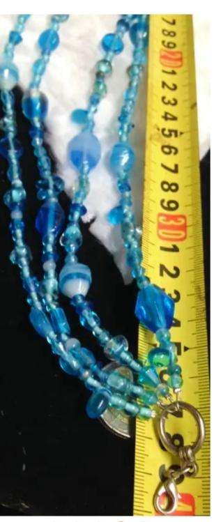 NECKLACE Choker  4 Strand Lampwork glass beads  Little Fish multiple shapes colour Round shape beads