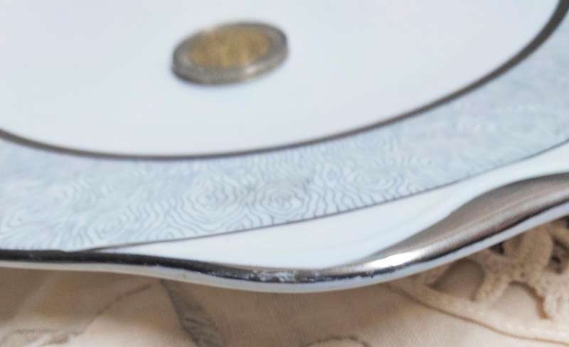 Royal Albert 11 pieces VINTAGE  MIRROR Silver + white- LOOK AT MY BUY NOW LISTINGS NO WAITING