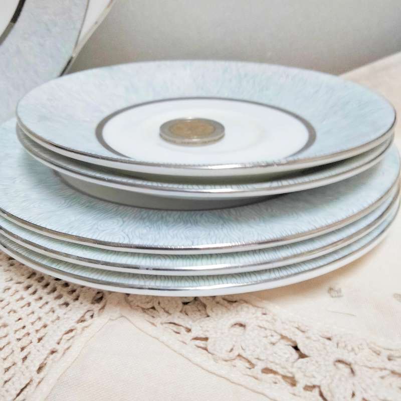 Royal Albert 11 pieces VINTAGE  MIRROR Silver + white- LOOK AT MY BUY NOW LISTINGS NO WAITING