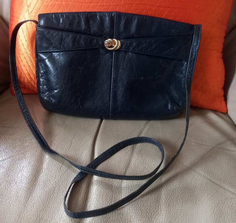 Italian leather clutch bag (Bettina)