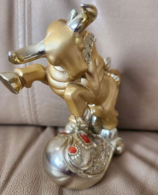 Feng Shui Brass Bull Statue Chinese