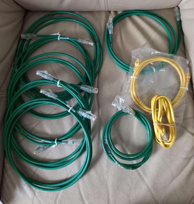 Joblot of Cat6 and Cat5 Ethernet cables
