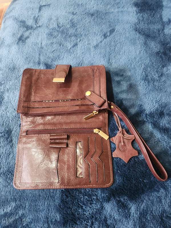 Small cellphone handbag, genuine leather