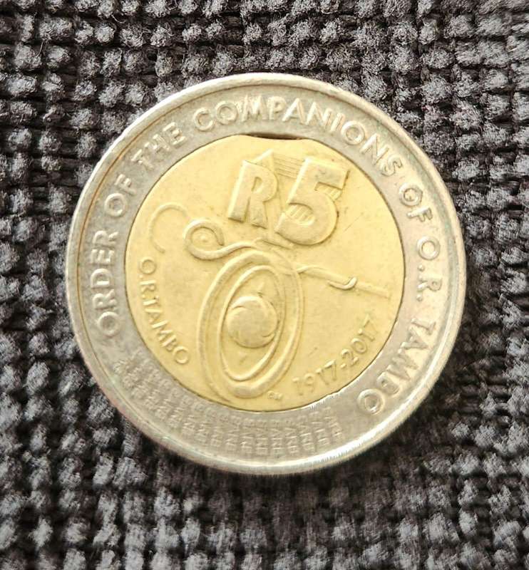 SA commemorative R5 -MINT ERROR