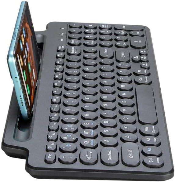 Buysave Keyboard Medium Size with Wireless & Bluetooth incl built in phone holder + Free Gift