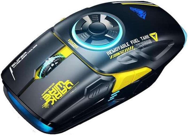 Buysave Wireless Mouse with Fidget Spinner feature incl charging with USB-C.