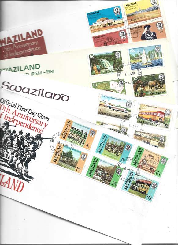 Swaziland six clean  FDC as scanned