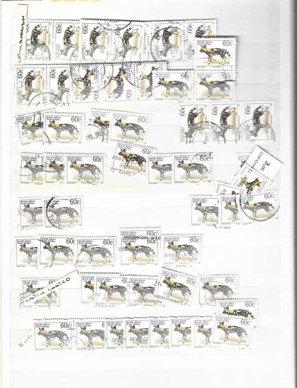 Older Ideal 16 page stock book contains many hundreds of used stamps see notes