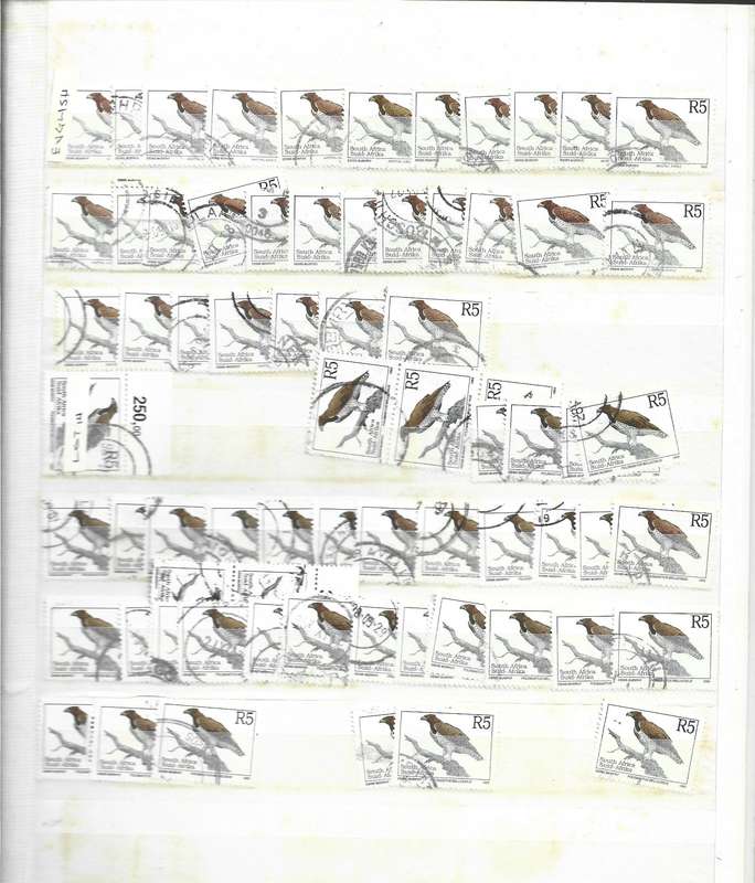Older Ideal 16 page stock book contains many hundreds of used stamps see notes