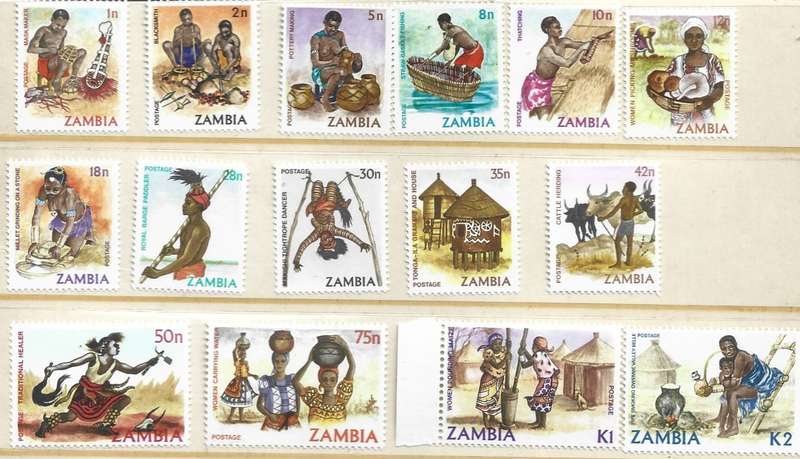 Zambia 1981 Definitive issue MNH as scanned