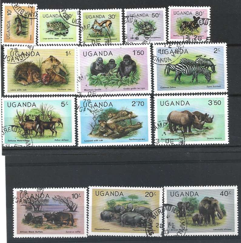 Uganda superb used set of animals as scanned