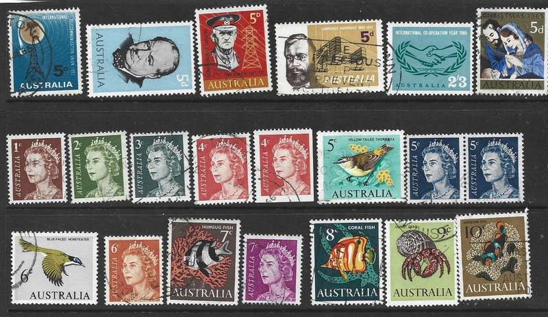 Australia very fine used SG 376 to 419 fully inclusive 10/5/65 to 20/3/68