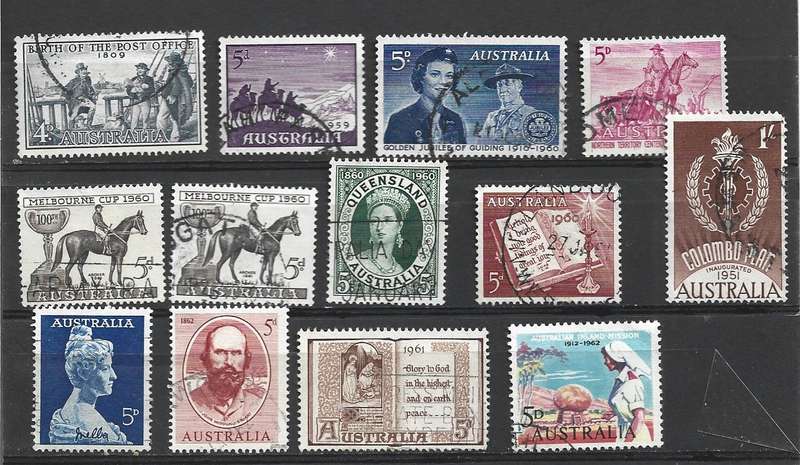 AUstralia used SG 331 to 375 inclusive with SG 335 type 1 & 2 & 5d QE2 imperf t SG 374/5 are MNH