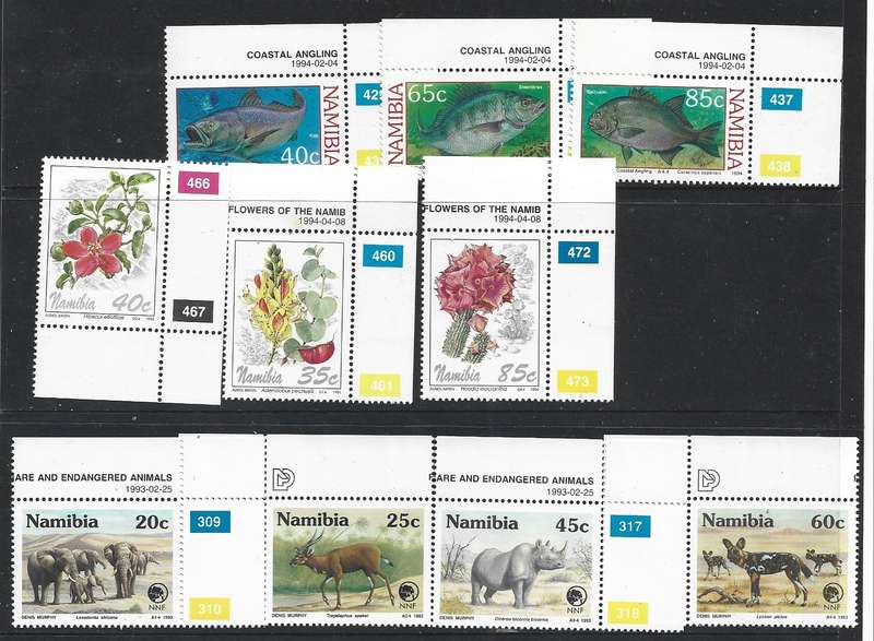 Namibia MNH selection as scanned