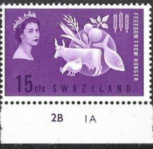 Swaziland SACC 105,106 107 MNH on two scans